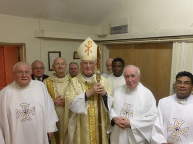 Bishop Tom with the local clergy